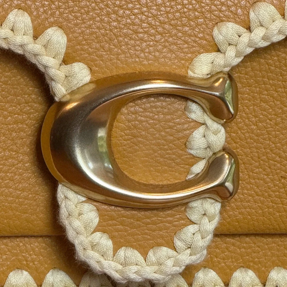 Coach Tabby 26 Shoulder/Crossbody Bag with Crochet Trim! NWOT